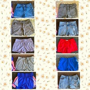 Bundle of 11 ladies sized 2 shorts.